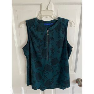 Apt. 9 dark green sleeveless blouse size L